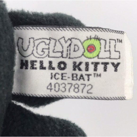 Ugly Doll Hello Kitty Ice-Bat Plush 9" Black Stuffed Animal Sanrio 2013 #4037872 - Picture 7 of 10